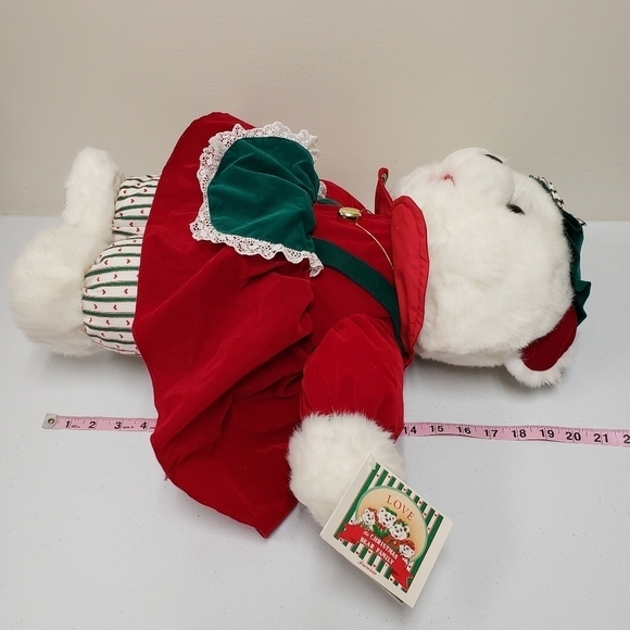 Kmart 20" Christmas Holiday Momma Teddy Bear 1992 Vintage Stuffed Animal Plush - Picture 8 of 8
